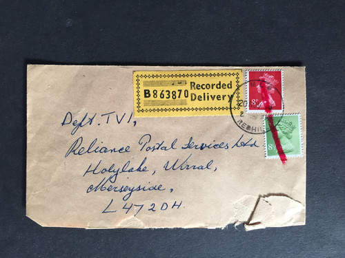 1976 etichetta consegna - gb,
