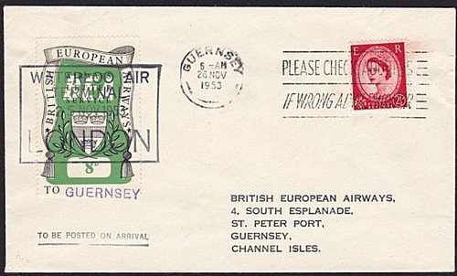 1953 bea francobollo - gb,